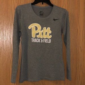University of Pittsburgh issued, Gray, Nike Shirt